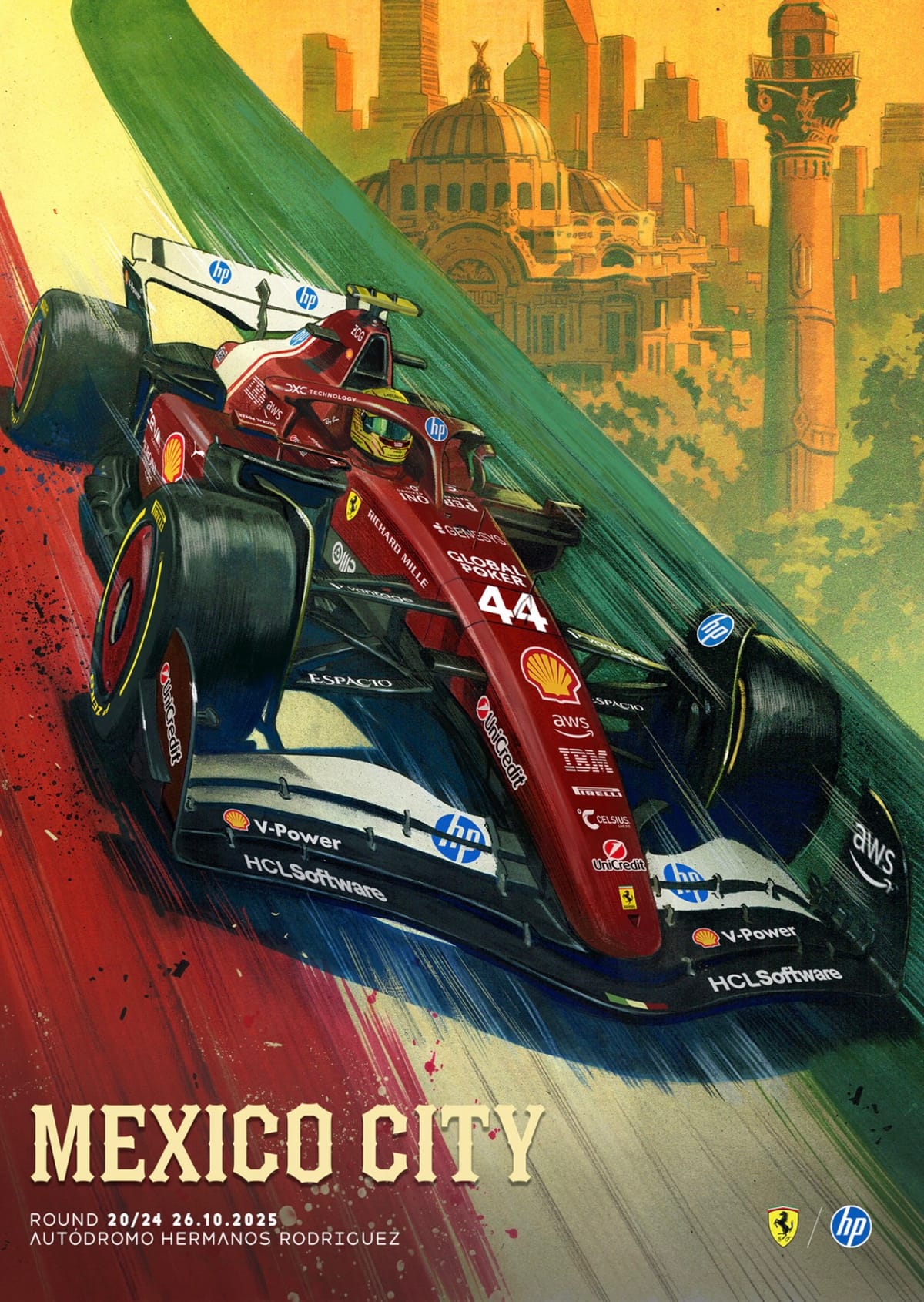 F1: Ferrari Honors Mexico's Spirit: Jorge Molina's Stunning Artwork Unveiled for 2025 GP