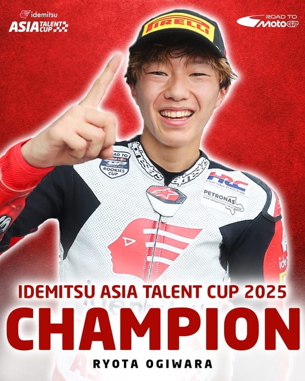FIM Asia Talent Cup: Ryota Ogiwara is 2025 ATC Champion, Ikegami claims his first win, Daquigan’s 3rd Podium in a Row